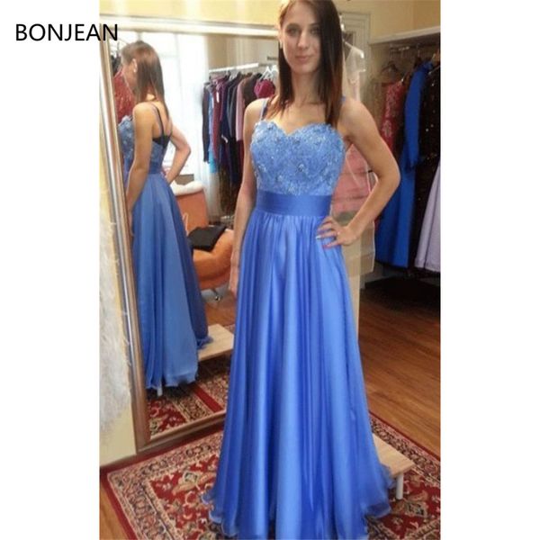 prom dresses dresses 2019 beaded sweep brush train sequins long formal fancy blue satin appliques, White;black